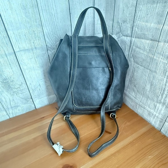 NEW Patricia Nash Casape Black Full Grain Leather Backpack main image 6